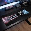 West Ham United football Custom Large Mouse Pad, Personalized Name Text Print, Football Logo Non‑Slip Desk Mat Gaming Gift
