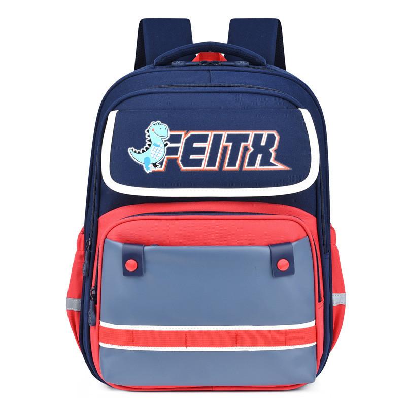 Oxford Cloth Lightweight School Bag For Grades 3-4 With Fun Design