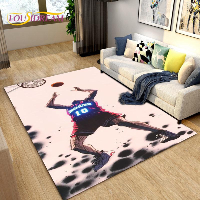 Slam Dunk Япония Аниме Мультфильм Коврик, Коврик для гостиной Спальня Диван Коврик Украшение, Дети играют Нескользящий напольный коврик