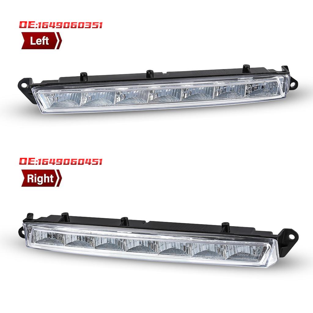 1649060451 1649060351 DRL For Mercedes Benz LX164 GL320 GL350 GL450 GL550 ML63 AMG X166 2007-2013 Daytime Running Lights Fog