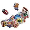 50 Pieces Soccer Club Comic Waterproof Sticker Set Suitcase Stickers for Favorite Notebook Suitcase, Bicycle, Helmet, Computer, Mobile,
