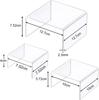 Acrylic Display Risers Product Stand Jewelry Display Riser Shelf Showcase Fixtures for Dessert Cupcake Candy Treat Action Figure