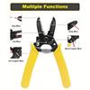 1Pcs Self Stripping Pliers High Carbon Steel Multifunctional Wire Stripper Cutter Crimper Wire And Cable Cutting Clamping Tools