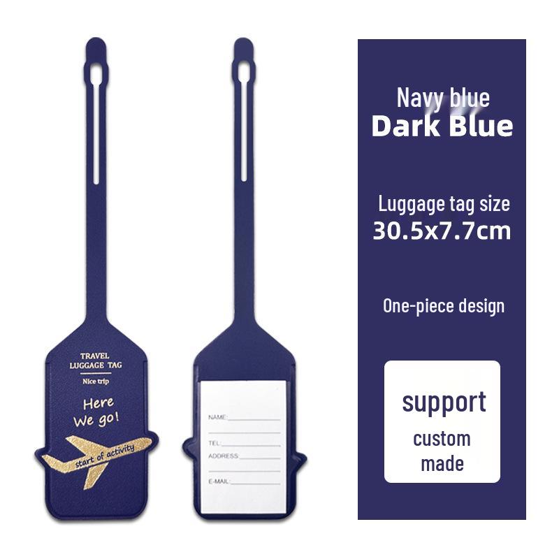 Популярная персонализированная багажная бирка из ПУ кожи в виде самолета и идентификатор посадочного талона