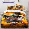 Постельное белье с узором Dragon Ball Super, Комплект одеяло, Пододеяльник, Наволочка, Домашний подарок на день рождения (1 пододеяльник + 2 наволочки, без наполнителя)