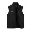 Men's Autumn and Winter Warm Vest Multi-pocket Fishing Outdoor Waterproof and Windproof Vest Multi-functional Silhouette Vest