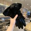 Зимние теплые толстые перчатки, милый плюшевый медвежонок, водонепроницаемая защита для сенсорного экрана, теплые перчатки, снаряжение для катания на лыжах на открытом воздухе.