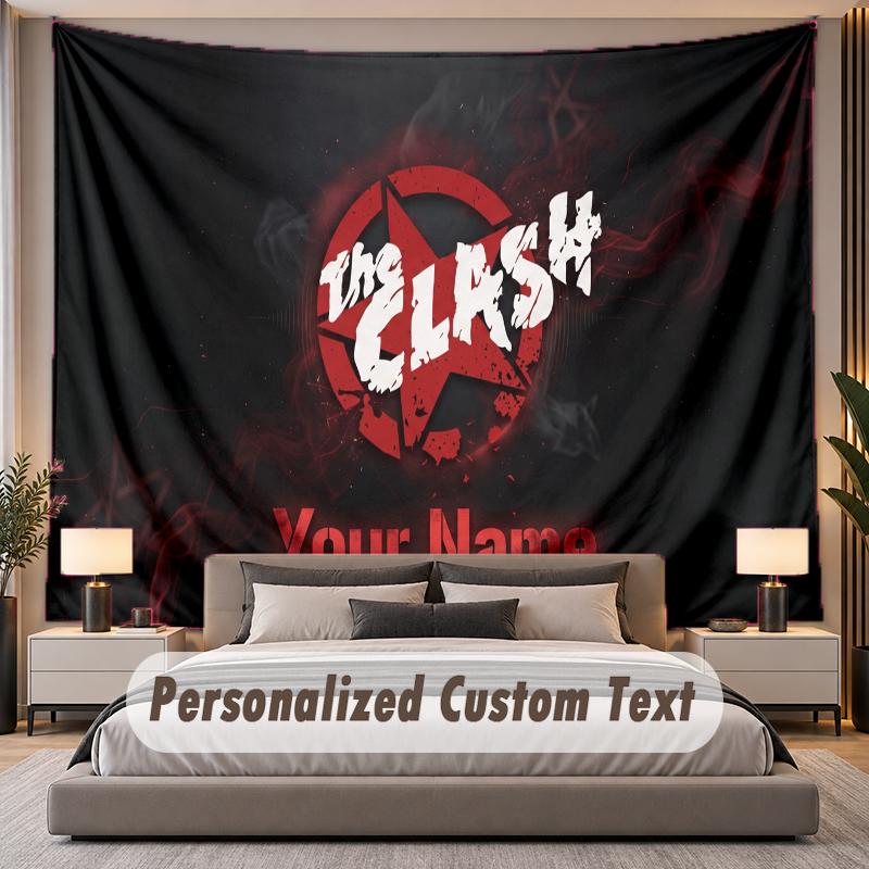 Custom Name Text Tapestry The Cure Personalized Polyester Wall Tapestry For Bedroom And Room