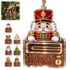 Holiday Tree Hanging Decoration Christmas Money Holder Ornaments Acrylic Gingerbread Snowman Santa Cash Stocking Stuffer for Gift Xmas Tree,