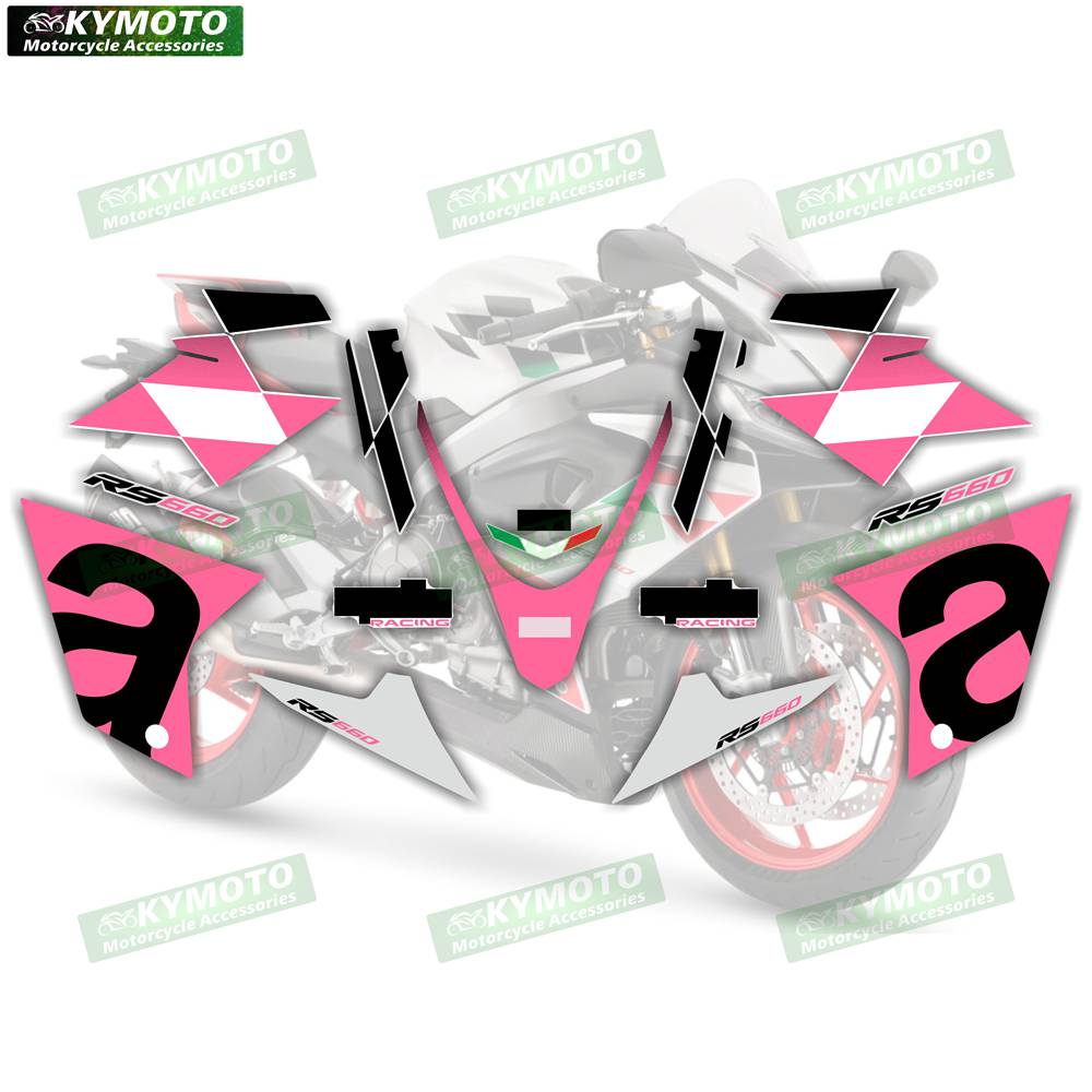 Для Aprilia RS660 RS 660 гоночного мотоцикла аксессуары наклейка на обтекатель полный комплект водонепроницаемых светоотражающих наклеек на автомобиль декорация