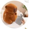 Soft Capybara Plush Hand Warmer Cartoon Capybara Sleeping Pillow  Children Toys