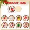 Christmas Tree Decorations Wood Christmas Tree Decorations,9Pcs Round Christmas Decor Wood Christmas Ornaments For Crafts