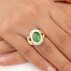 Green Cat's Eye Gemstone 925 Sterling Silver Jewelry Handmade Ring Gift For Mom RR-61-36