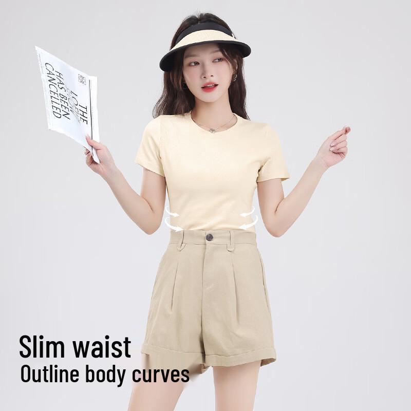 Baleno Women's Slim Fit Round Neck T-shirt