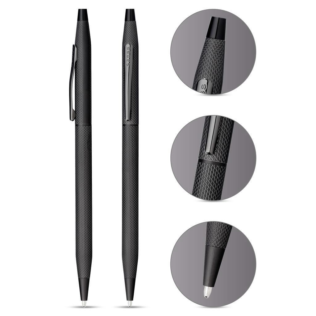 Шариковая ручка CROSS Classic Century Brushed Black, обычная импортная продукция на масляной основе NAT0082-122