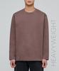 Musinsa Standard Heavyweight Relaxed Crew Neck Long Sleeve T-Shirt [Red Bean]