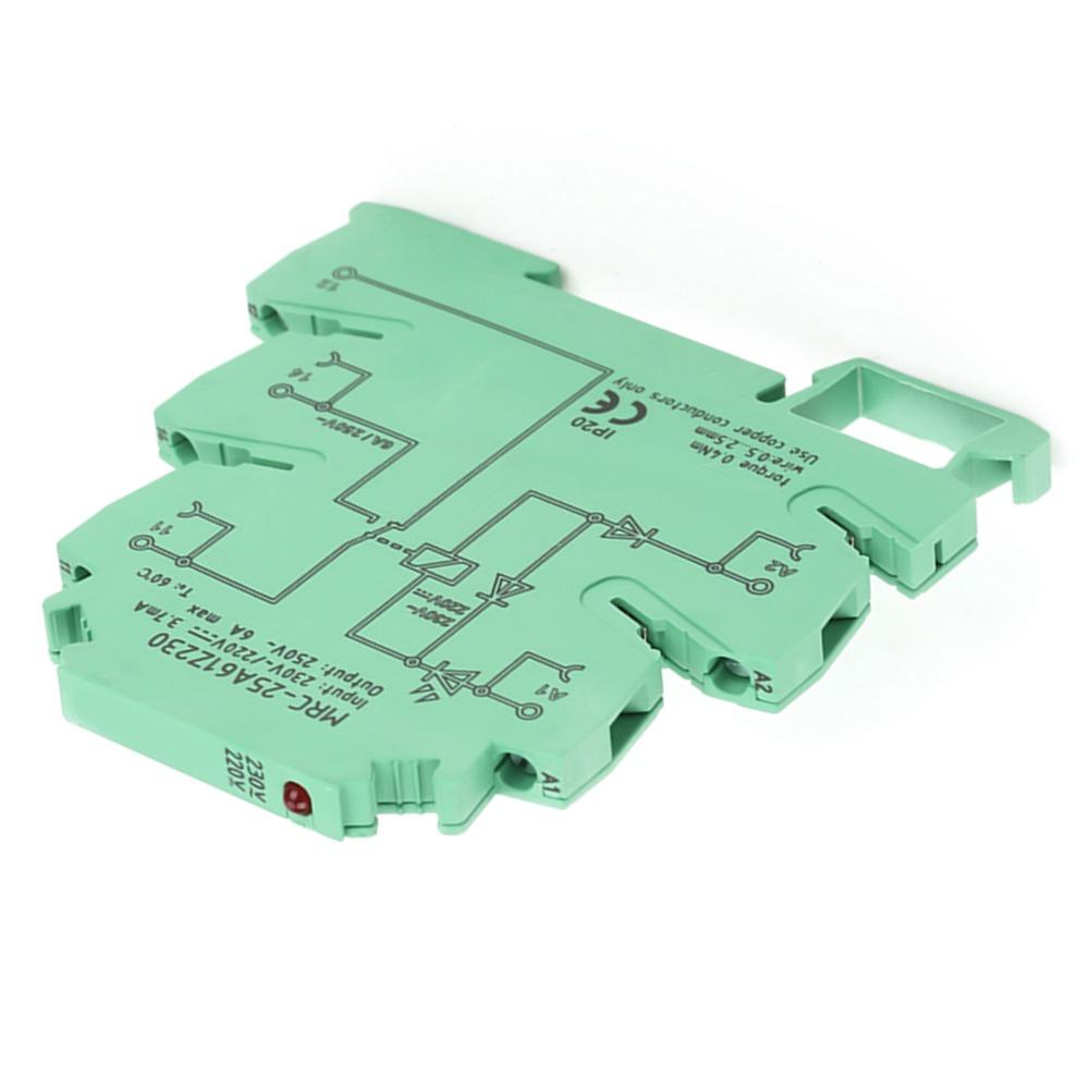 MRC-25A61Z230 PLC Relay 6.2mm Thickness 230VAC/220VDC Ultra-thin Relay 1NO 1 NC Interface Relay Module Industrial Control