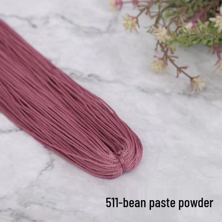 1mm Fine Ice Silk Crochet & Knitting Thread – Ideal for DIY Bags, Sandals, or Summer Hats