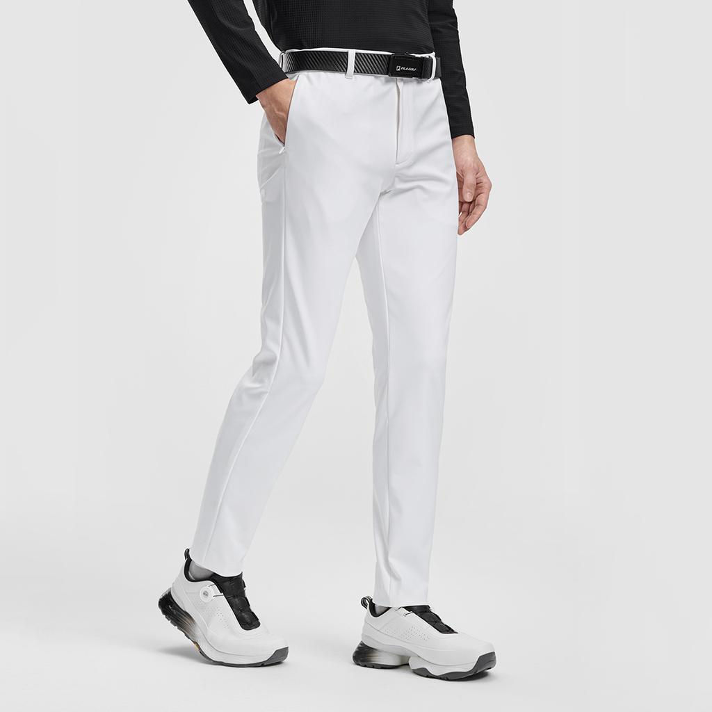 Fila Серия Гольф Модные Классические Простые Спортивные Удобные Универсальные Прямые Повседневные Брюки Плетение Мужские Брюки Нефритово-Белый A11M615803FWT