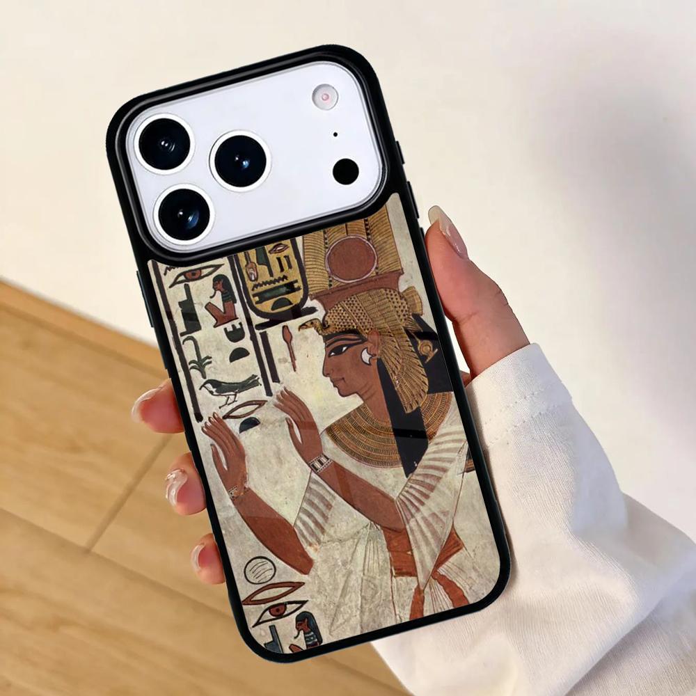 Egypt Mural Mobile Phone Case for IPhone 17 AIR 16pro Max 15 14 13 12 11 Bumper Cover