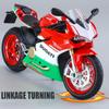 1/12 Ducati 1199 Panigale Собранная версия Модель мотоцикла Игрушечная коллекция транспортных средств Амортизатор Внедорожный автомобиль Игрушка