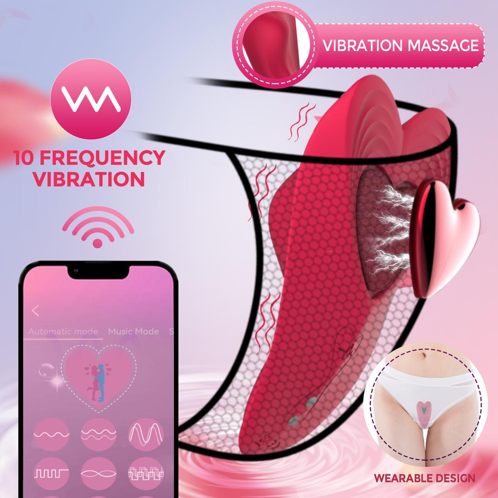 Wearable Panty Vibrator Strong Magnetic Clip App Remote Control Butterfly Clitoral Vibrating Adult Sex Toys