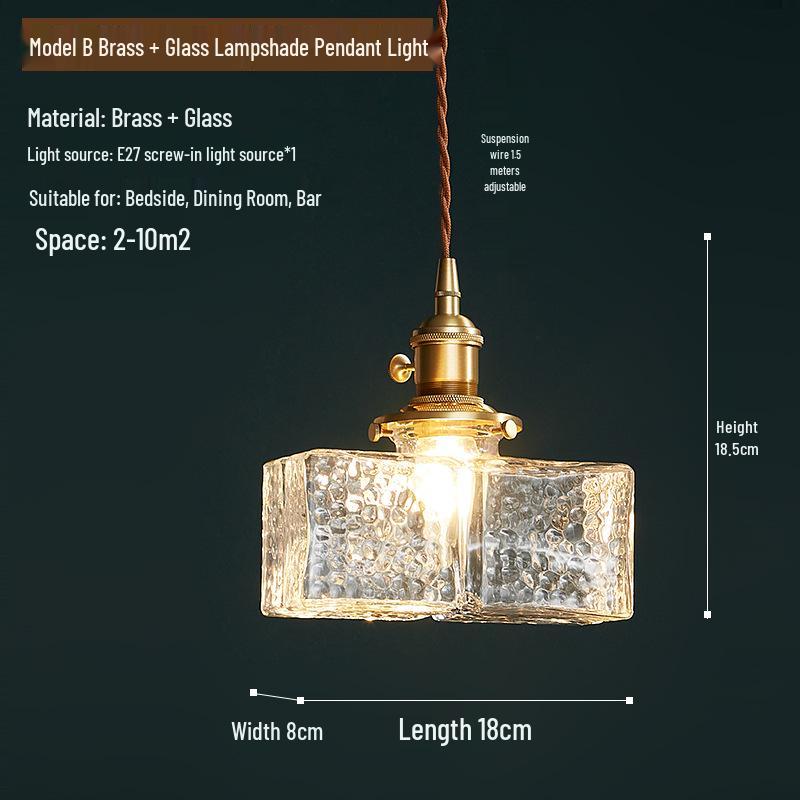 Японский ретро трехрожковый стеклянный подвесной светильник для ресторана, кафе, бара или прихожей дома