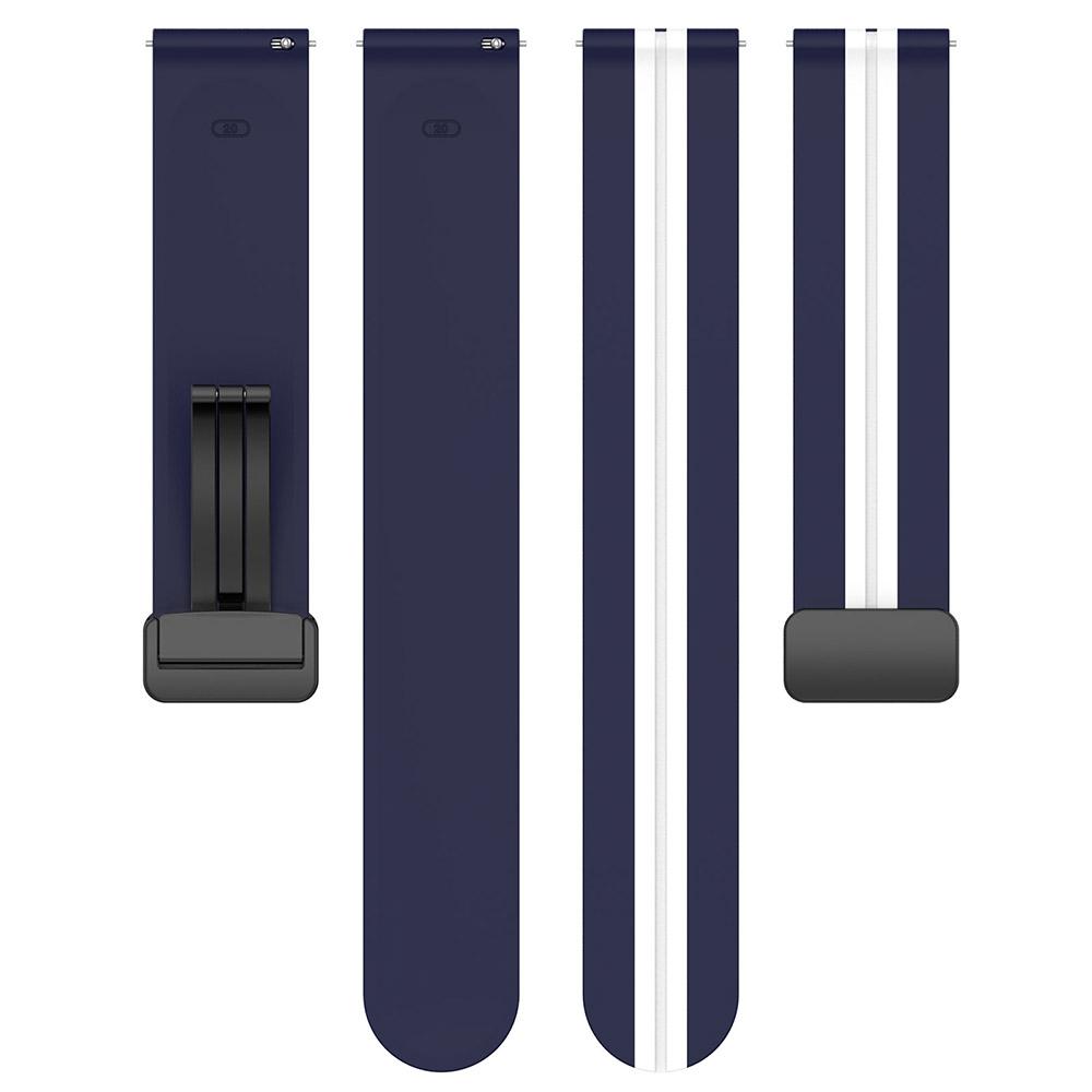 Ремешок с магнитной пряжкой 20 мм 22 мм для Samsung Galaxy Watch 5/4 Active 2 Gear S3, силиконовый ремешок для Huami Amazfit Bip GTS GTR 4/3/2