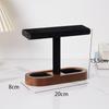 Space-saving Wooden Jewelry Organizer T-bar Design Watch Display Stand  Home Use