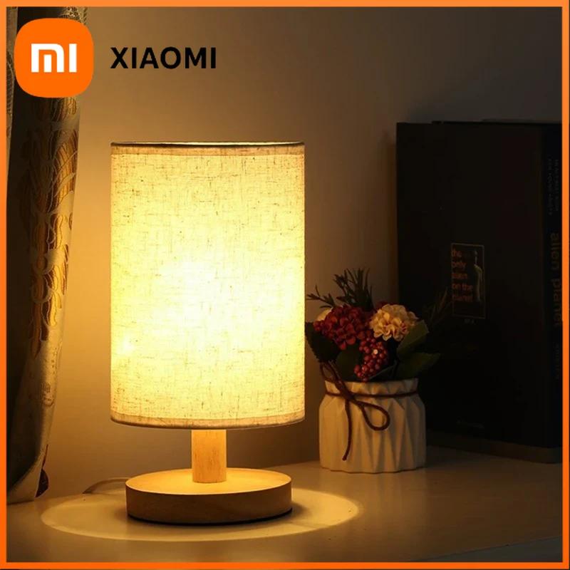 Xiaomi 1 шт. Лампа в китайском стиле Светодиодная настольная лампа Простая диммируемая USB-вилка Ночник Тканевый абажур Освещение для гостиной спальни прикроватное