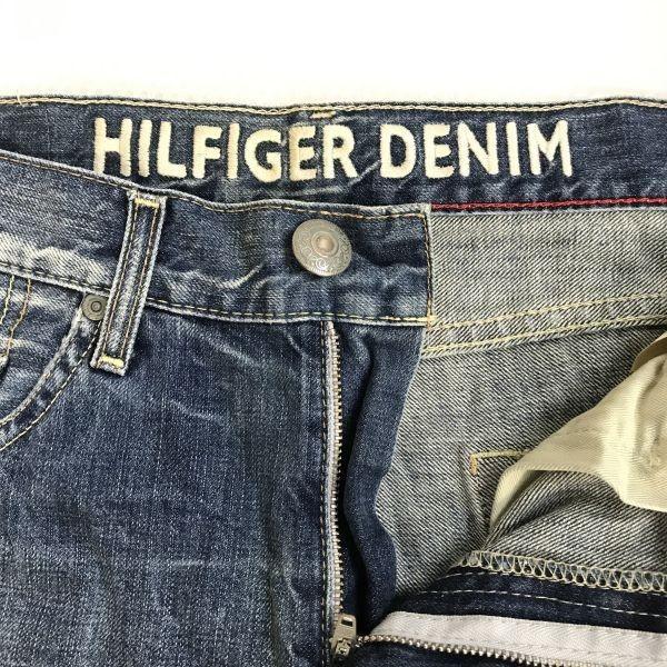 HILFIGER DENIM Distressed Denim Jeans Blue Size W32 L32 Inseam 83cm(USED)