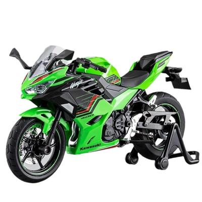 Литая модель мотоцикла Kawasaki Ninja400 1/12 - Звуковые и световые эффекты - Аутентичные детали - Развлечения для детей и любителей мотоциклов