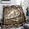 Snow Leopard Animal Print Flannel Blanket, High quality Comfortable for All Seasons, Home Decor, Warmth and Comfort, Perfect for Christmas Gifts115