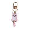 Stylish Alloy Cat Keychain With Durable Metal Pendant Printed Cat Keychain For Backpack Zipper Or Gift Giving