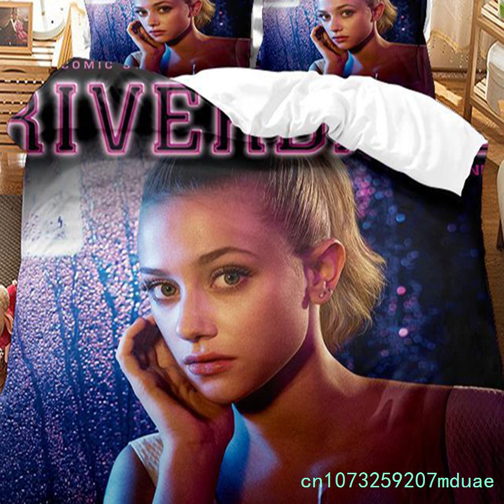 Новый постельный комплект Riverdale с принтом 3D, комплекты постельного белья с принтом, пододеяльники с наволочками, комплект чехла для одеяла с цифровой печатью