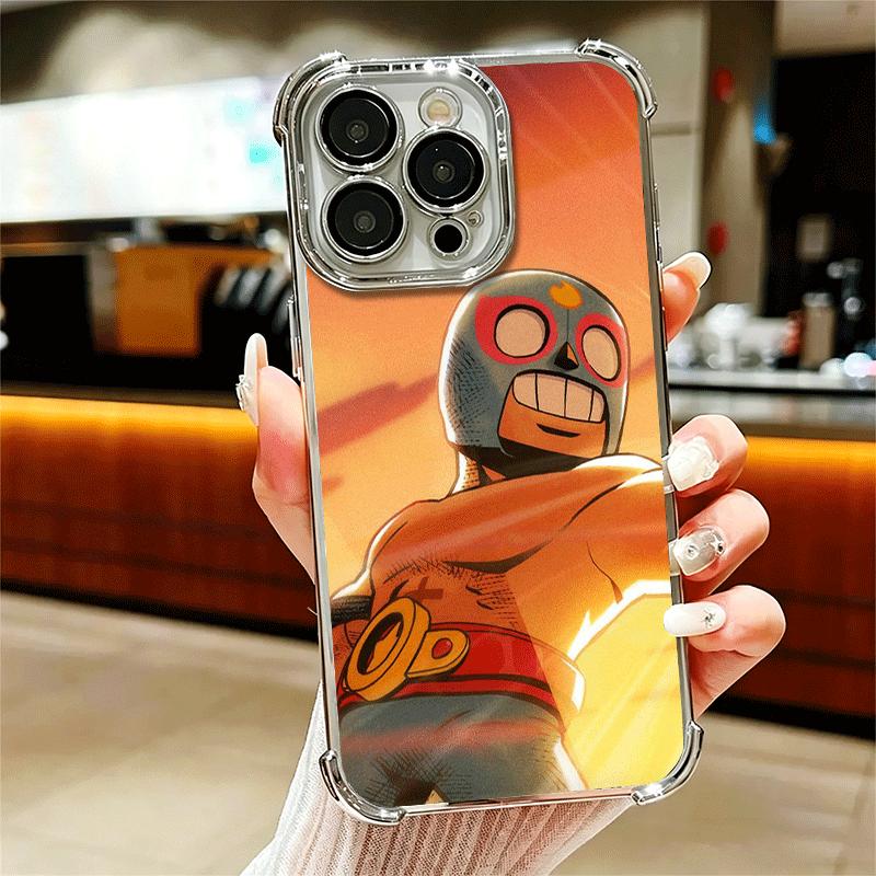 Cartoon Game Stars Soft Phone Case For iPhone 15 16 17 Air 14 Pro Max 16E Plus 13 12 Mini Plating Anti-Fall Fundas