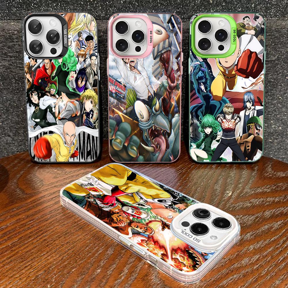 Чехол для телефона One Punch Man для iPhone 16 15 14 13 12 11 Pro Max X XR XSMAX 8 7 Plus Матовый противоударный задний чехол