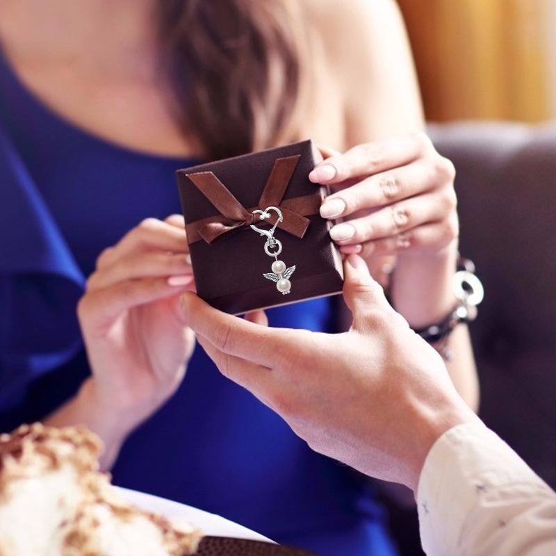 20 шт. брелок «Ангел-хранитель» из органзы, подвеска в виде сумки для свадьбы, крещения, Рождества