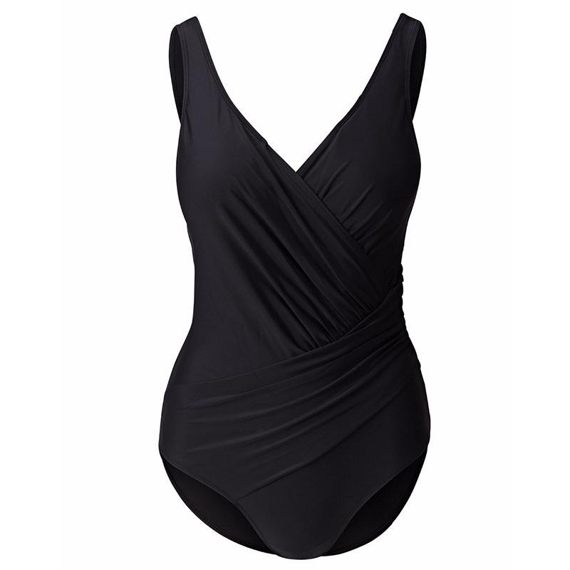 New One Piece Swimsuit Women Plus Size Swimwear Retro Vintage Bathing Suits Beachwear