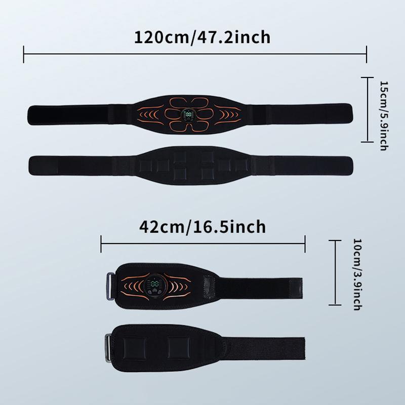 Тонизирующий пояс для брюшного пресса EMS стимулятор мышц Abs Trainer Тонер для мышц USB зарядка для коррекции фигуры для похудения, похудения для рук, спины