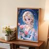 Алмазная живопись своими руками Принцесса Эльза и цветы Набор для вышивания крестом Мозаичное искусство Алмазная живопись Полная выкладка Алмаз Домашнее украшение