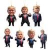 Дональд Трамп Рождественская подвеска подвесное украшение забавные 2D акриловые рождественские украшения Трамп подвески на елку украшения