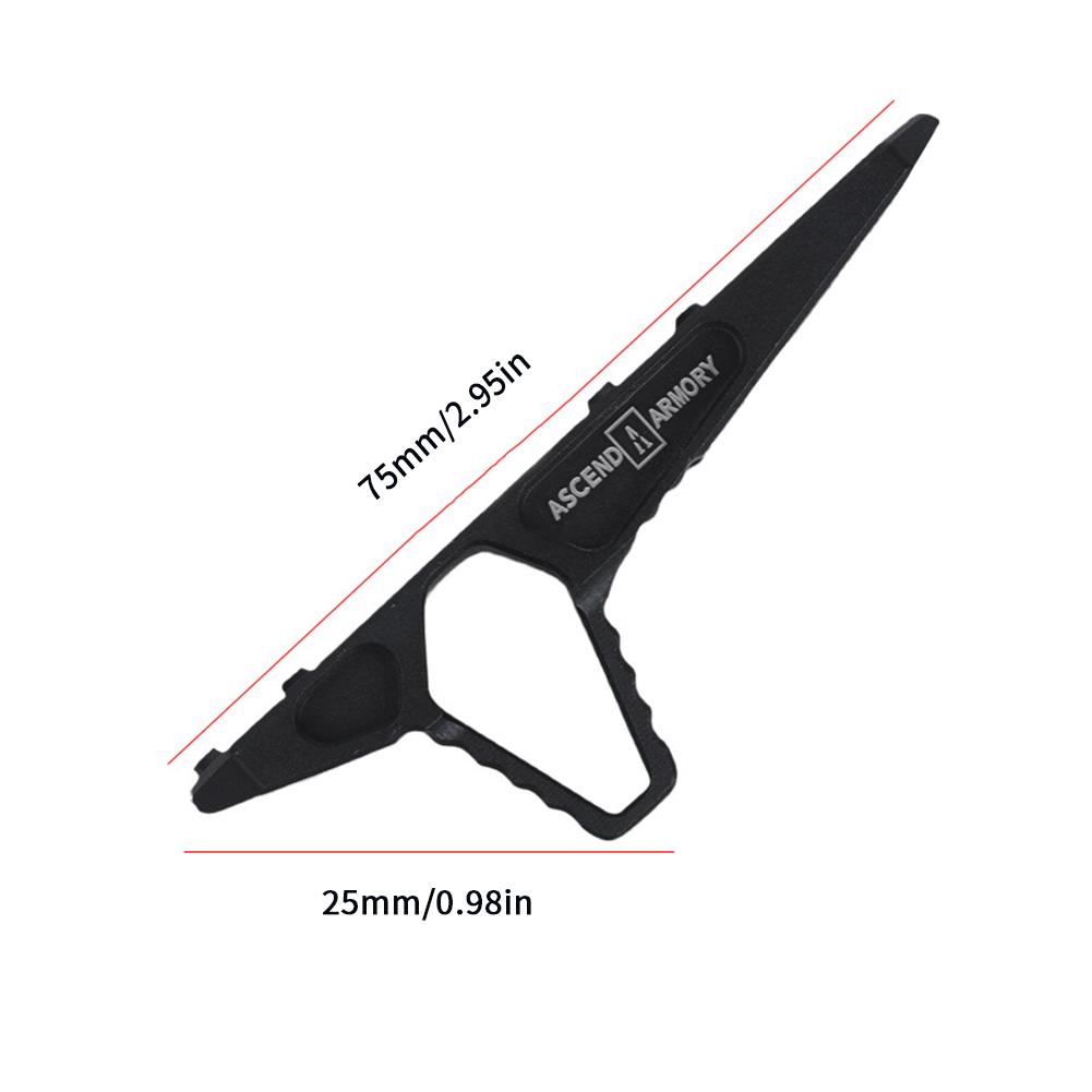 Ascend Armory Half Hand Stopper SLR Mini Metal Blocker Алюминиевый аксессуар PUBG для системы MLOK