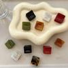 Hair Grab Clip Acetate Hair Clips Square Mini Hair Claw Retro   Daily