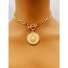 Exaggerated Lion Head Pendant Short Necklace, Zinc Alloy Jewelry Choker Necklace for Women