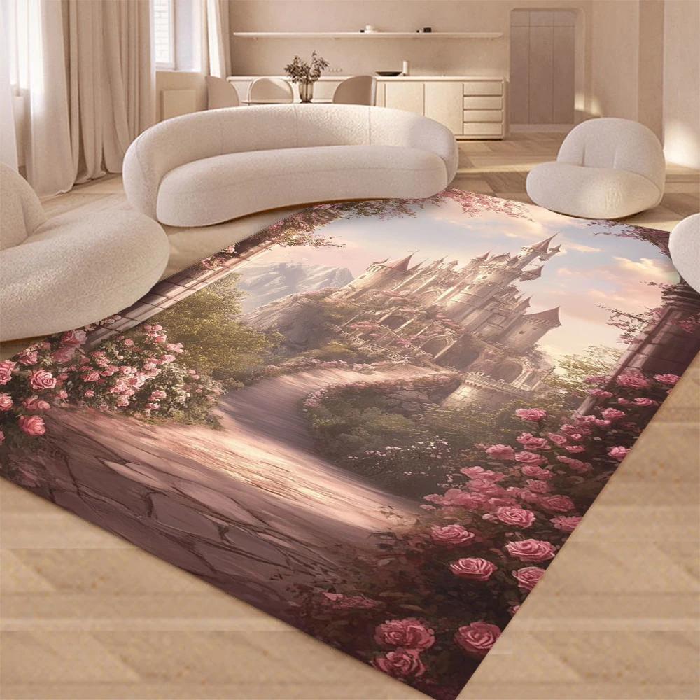 Ковер-дорожка Dream Castle Garden для дома, гостиной, спальни, дивана, придверный коврик, декор, коврик для игровой зоны для детей, напольный коврик, подарок