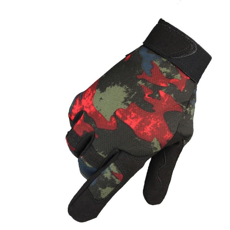 Breathable Anti-Slip Work Gloves Cycling Delivery Outdoor Use Knit Fabric Full Finger Lightweight