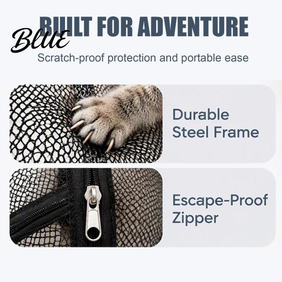 Portable Outdoor Cat Playpen Rolling Hamster Ball Pop Up Catio Enclosure 27" Foldable Breathable Mesh Pet Indoor Access Tent with Zipper Door,
