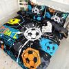 Anime Cartoon Sports Football Quilt Cover Set 1 Quilt Cover+2 Pillowcases High-Definition Printing For Home And Dormitory