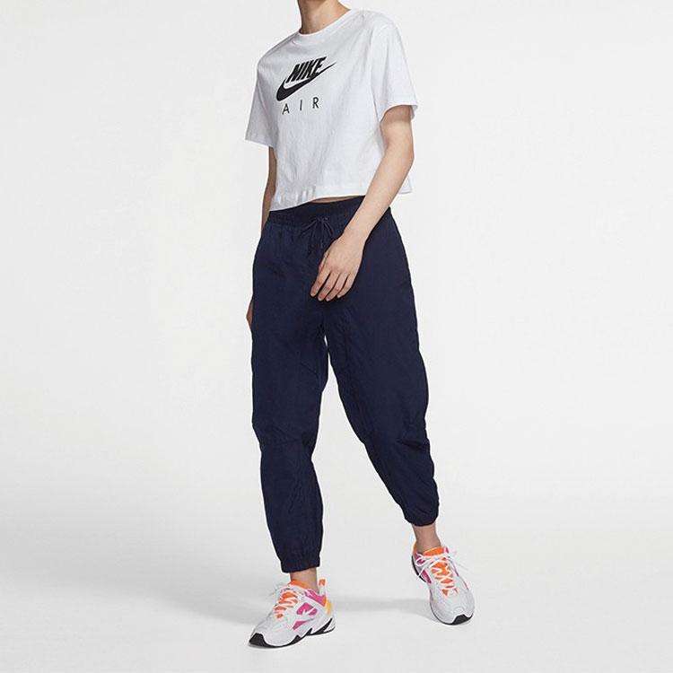 Nike Casual Loose Round Neck Short Sleeve T-Shirt Women Tops White BV4778-100